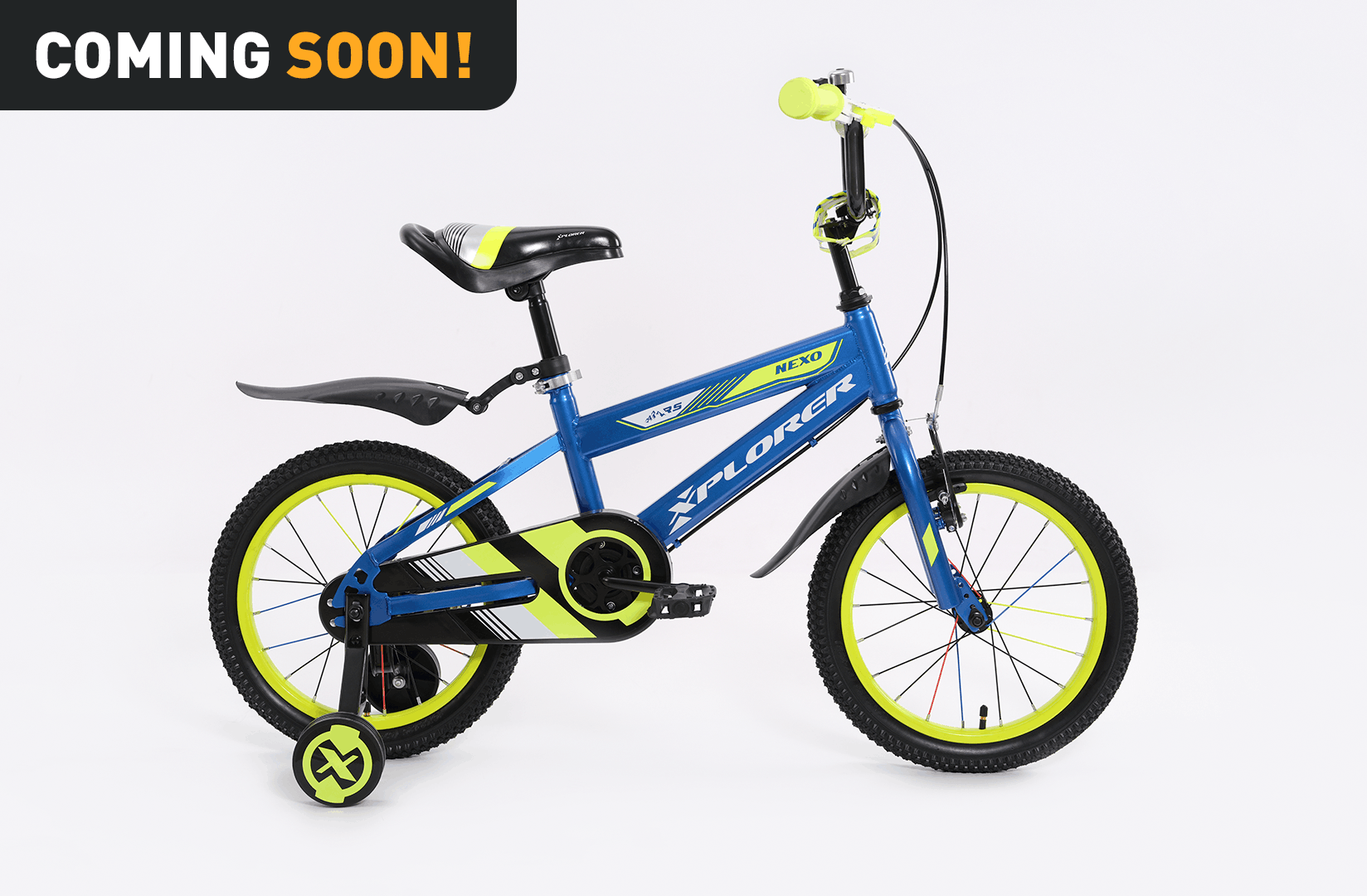 Xplorer kids bicycle NEXO navy blue-yellow 16"