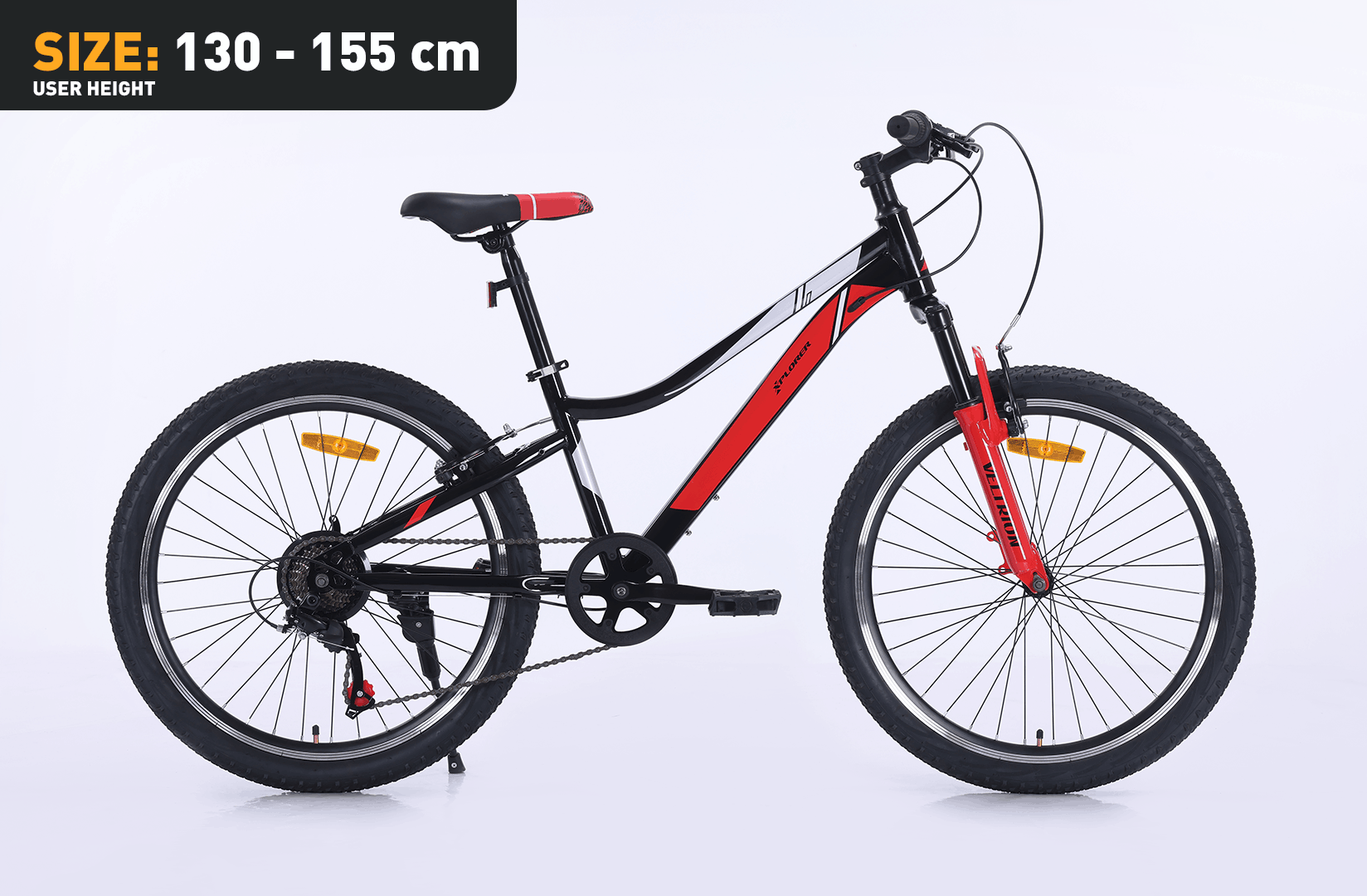 Dečiji bicikl Xplorer VELTRION Black-Red 24"