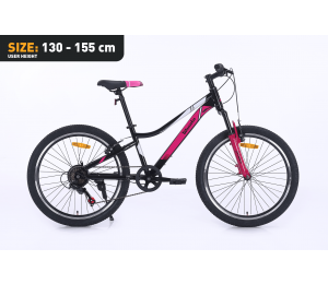 Dečiji bicikl Xplorer WANAKA Black-pink 24"
