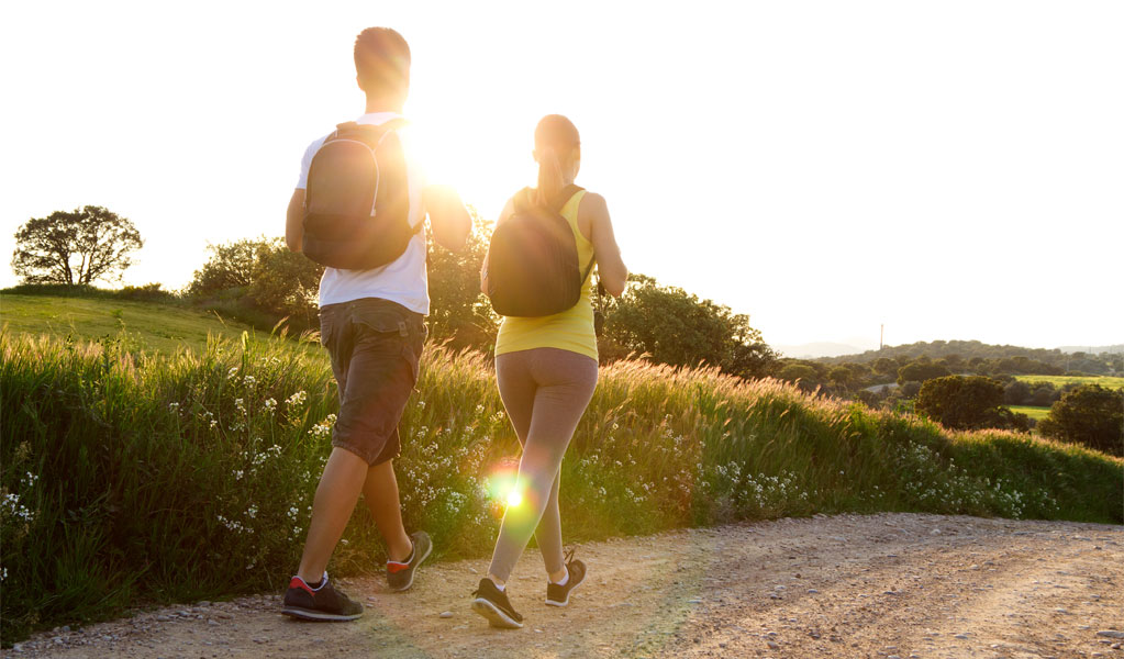 People hiking